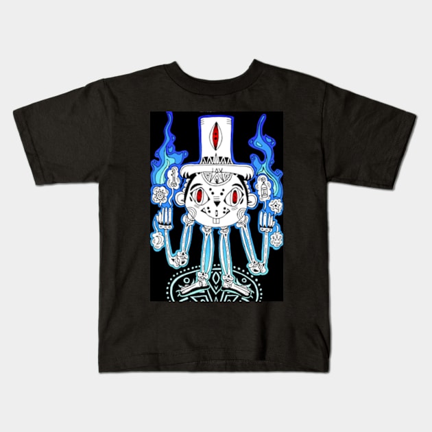 Blue magic Kids T-Shirt by yeknomster